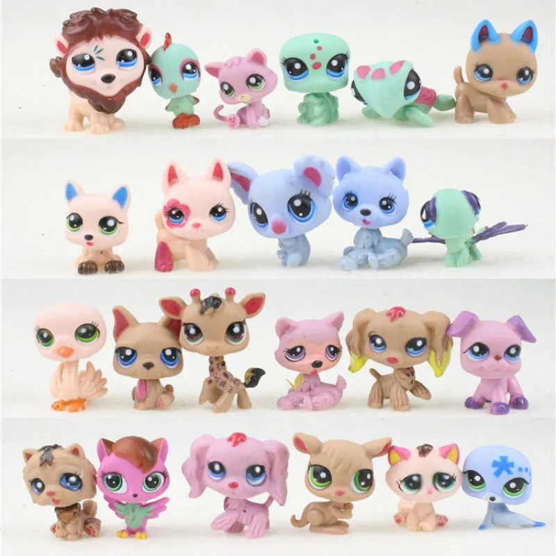 

Free Shipping 24pcs/lot 3.5cm LPS Unicorn mini Action Figures Vinyl Dolls Little Pet Kitty Toy Anime Kids Gifts Toy for Children