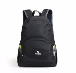 Packable Рюкзак Туризм рюкзака 30L черный рюкзак путешествия Пешие прогулки Велоспорт школы Air альпинизмом для мужчин и женщин