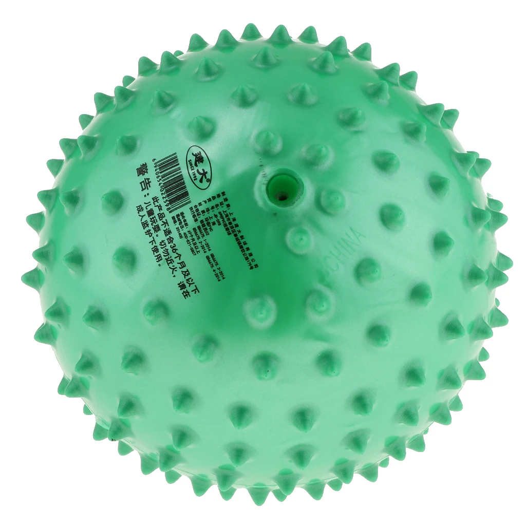 6Inch/15cm Creative Inflatable Ball Simulation Rubber Ball PVC Inflated Knobby Bouncy Ball Massage Spike Sensory Ball Baby Toy