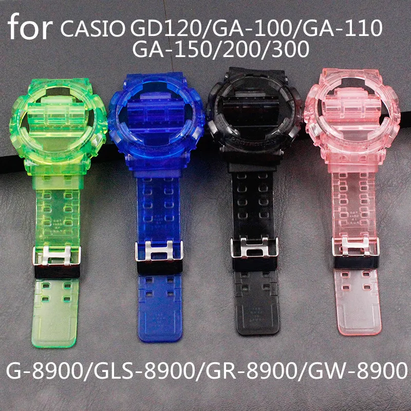 Watch Accessories GA110 Series Strap Watch Case For GSHOCK Resin Transparent Strap GD 120 GA 100 GA 110 GA 100C Strap Case Watch Accessories GA110 Series Strap Watch Case For GSHOCK Resin Transparent Strap GD 120 GA 100 GA 110 GA 100C Strap Case