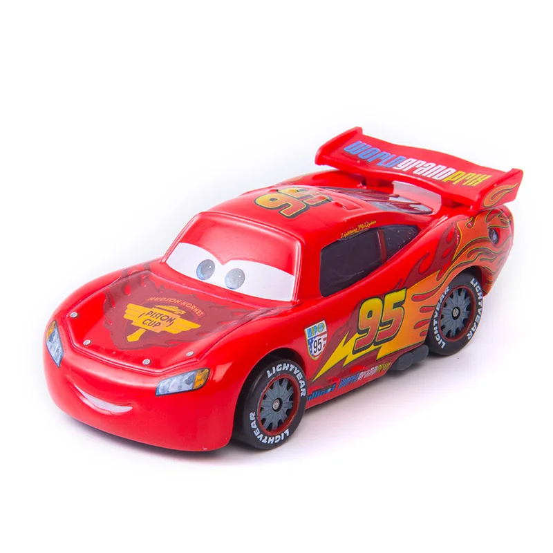 Disney Pixar тачки красный пожарная машина спасательная машина король Джексон шторм матер 1:55 литая под давлением модель из металлического сплава Рождественский подарок для мальчиков - Цвет: McQueen 2.0