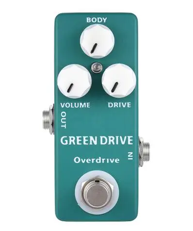 GREEN DRIVE Moskyaudio мини-гитарная педаль для звукового эффекта овердрайв, задержки, искажения, boost, педали предусилителя - Цвет: GREEN DRIVE