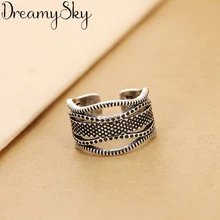 Новое модное богемное серебро 925 пробы, большие кольца для женщин, подарок для девочек, винтажное большое обручальное кольцо anillos Anelli