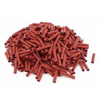 

500pcs 5mm Dia 35mm Long Polyolefin Heat Shrink Tubing Wire Wrap Sleeve Red