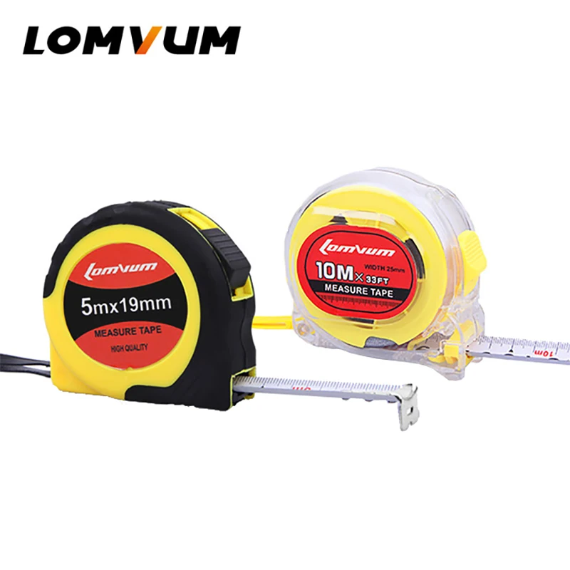 

LOMVUM 10M Lock Measurement Magnetic Measuring Tape Ruler Cinta Metro Metre Ruban de Mesure Meetlint