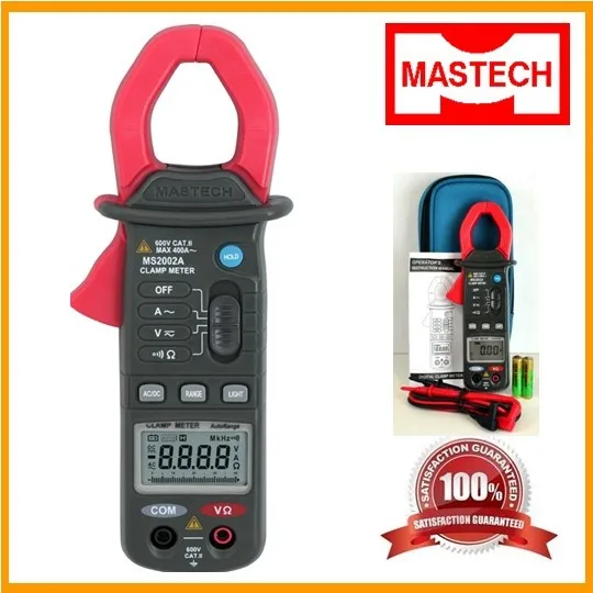 MASTECH MS2002A 3 3/4 Mini Autorange Digital Clamp Meterin Clamp