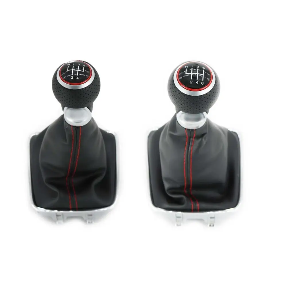 

For VW Golf Plus 2005 2006 2007 2008 2009 2010 2011 2012 2013 2014 Car 5 / 6 Speed Car Gear Stick Shift Knob PU Leather Boot