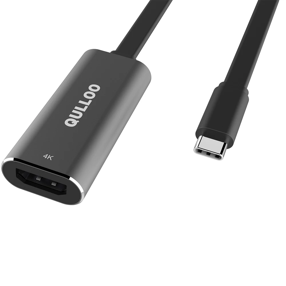 QULLOO Тип usb C к адаптеру HDMI 4 k Ультра HD USB 3,1 Blackberry keyone, для MacBook Pro /, samsung Galaxy Note 8/S8/S8 плюс