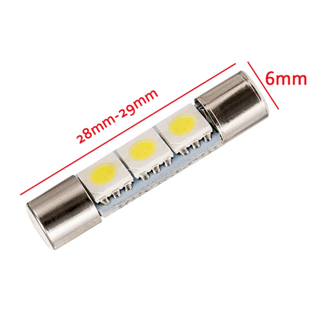 4x 29mm 6614f/6641/6614/f30-whp/ts-14v1cp Led Interior Bulbs For Car Sun  Visor Vanity Mirror Lights Replacement Halogen Bulb - Signal Lamp -  AliExpress