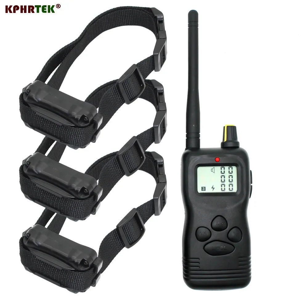 1000m remote dog training collar,Expandable to 3 dogs ,vibration and stimulatiom,1pc/lot with 3