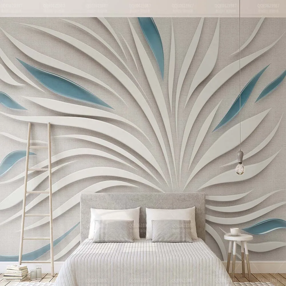 3D Абстрактная живопись цветы вид обои настенной печати Наклейка Wall Art Deco Крытый