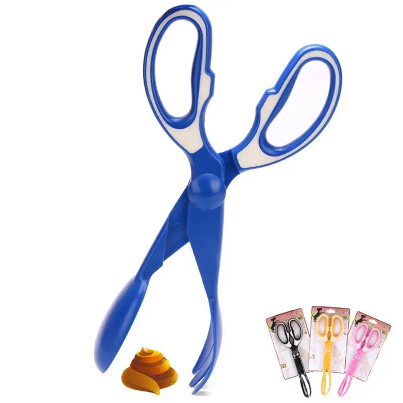 Plastic Portable Dog Poop Picker Scissor Clamp Type Pet Pooper Scooper for Dogs Puppy Cat Kitty