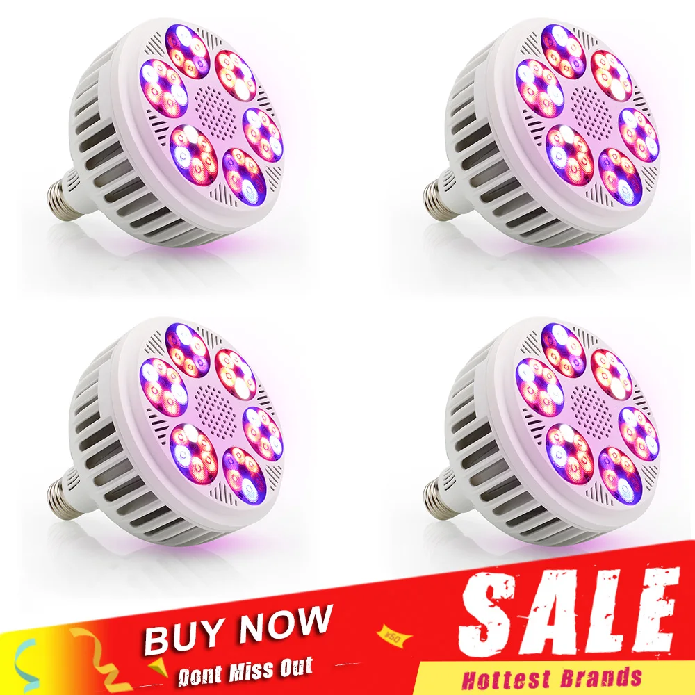 

4pcs/lot Led Plant Growing Lamp 120W Full Spectrum Phytolamp LED Grow Light for Indoor Hydroponics Greenhouse Vegs Flower Bulb