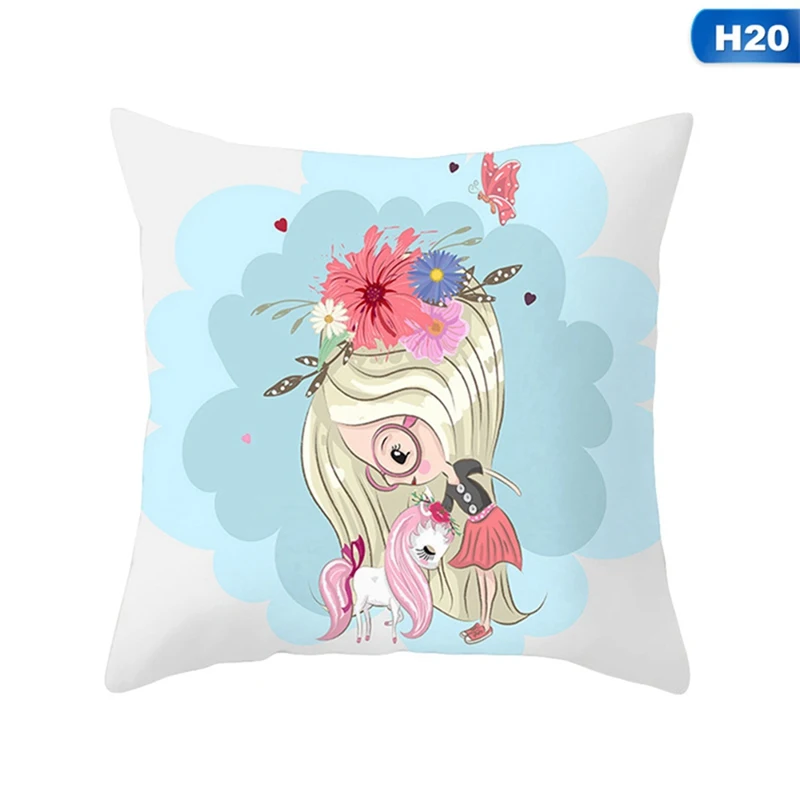 45x45cm Flamingo Unicorn Pillow Case Decorative Pillowcase -Unicorn Fashion