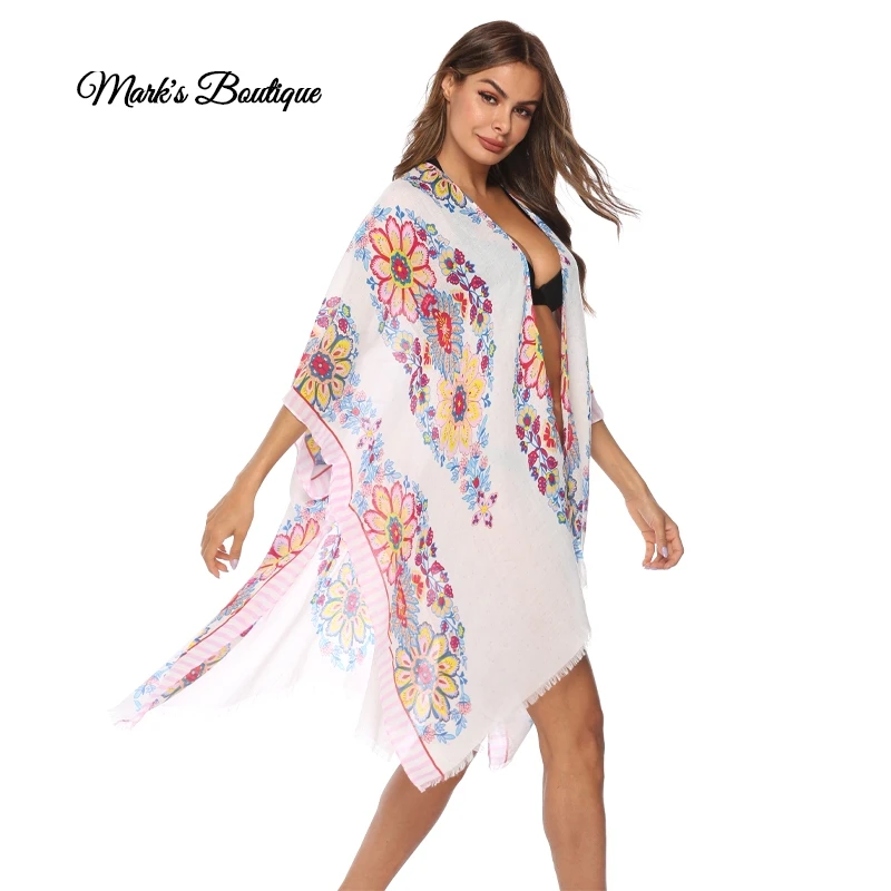 

Sexy Ladies Women Solid White Bikini Cover up Beach Dress Swimwear Chiffon Beachwear Bathing Suit Summer Holiday Kimono Cardigan