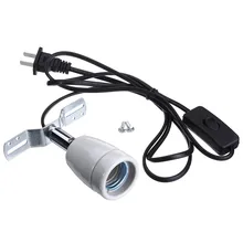 Рептилия Керамика лампа теплоты легкого применения держатель E27 основание светильника 400W UVA, UVB лампы Гнездо светильника с светильник переключатель штепсельная вилка стандарта США