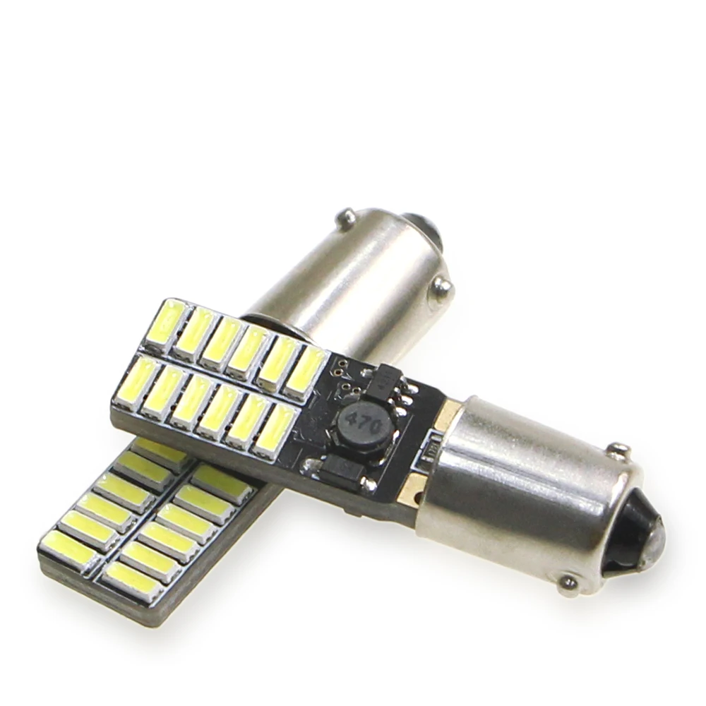 KEIN 4 шт. t4w led ba9s bax9s H6W bay9s h21w 4014 24smd Автомобильные противотуманные интерьерные огни