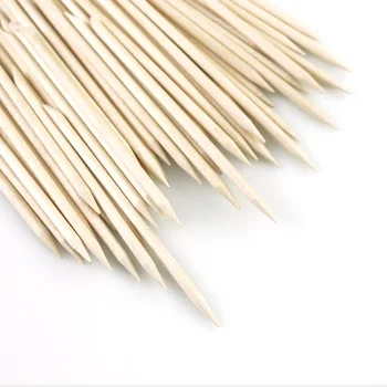 

100 /50/10Pcs/Bag Wooden Cuticle Pusher Orange For Manicure Pedicure Remove Nail Art Tools Set