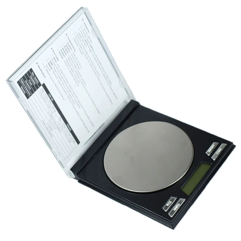 

100g x 0.01g Digital Scale CD Case Style Portable Precision Mini Scale Jewelry Hand Scale