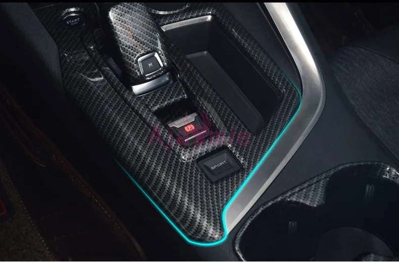 Аксессуары для Peugeot 5008 3008 GT 2017 2018 внутренняя цветная шестеренка из углеродного