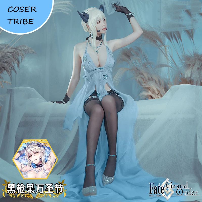 

Anime Fate Grand Order Altria Pendragon Sexy Lingeries Dress Cosplay Costume Halloween Carnival Free Shipping New Female Gift