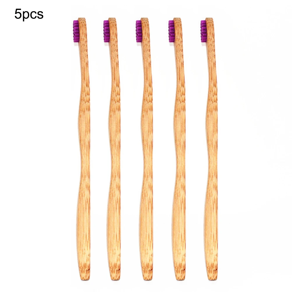 

5pcs Bamboo Tongue Brush Dental Care Cleaner Brush Scraper Tongue Clean Tool For Adults Environmentally friendly brush