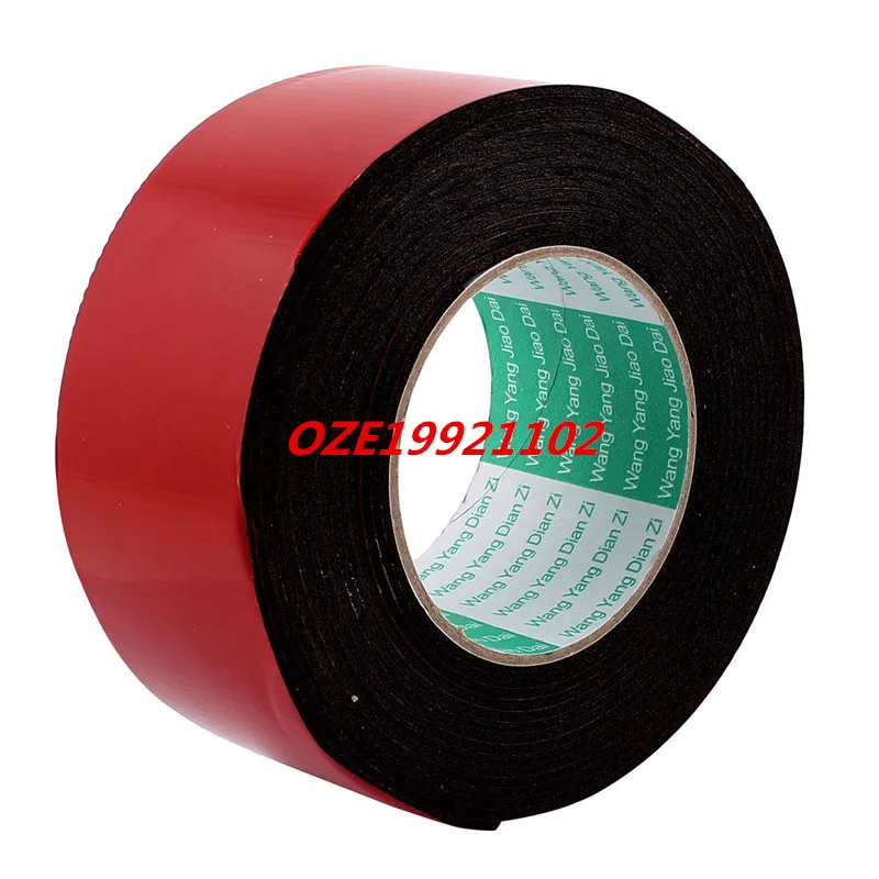 1 PCS 60mm x 2mm Cola Espuma Esponja Dupla Face Fita Adesiva Etiqueta Tira Vedação 16Fttape