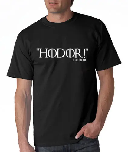 Hodor мужская футболка вдохновленная Игра престолов Забавный дом Старк|Футболки| |