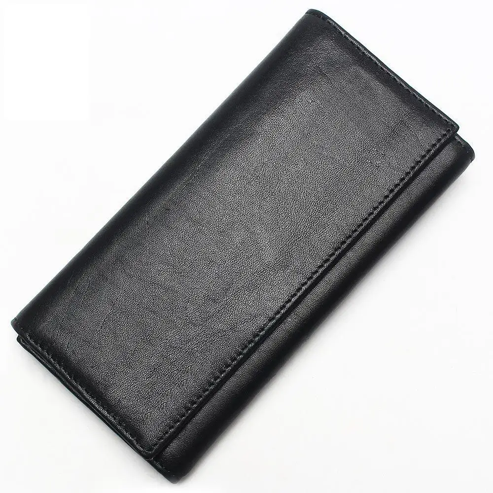 

Men's leather multi-function clutch First-layer leather long double-layer large-capacity wallet Vertical square-shaped clutch