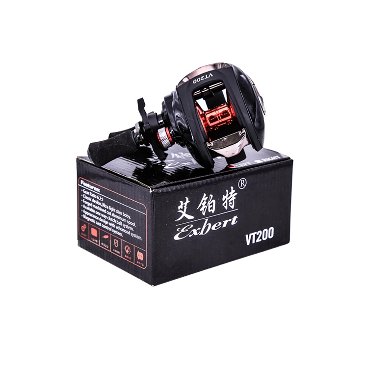 

2018 new Exbert cheap casting reel 6.2:1 12+1 ball bearing baitcasting reel low profile for saltwater fishing