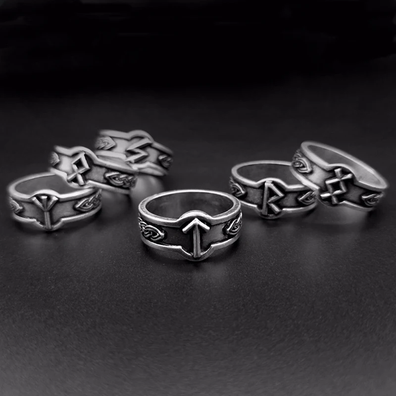 Viking-Rune-Rings-Men-Women-Norse-Knot-Runes-Signet-Scandinavian-Odin-s-God-Symbol-Anel-Bague,