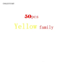 50pcs Yellow family