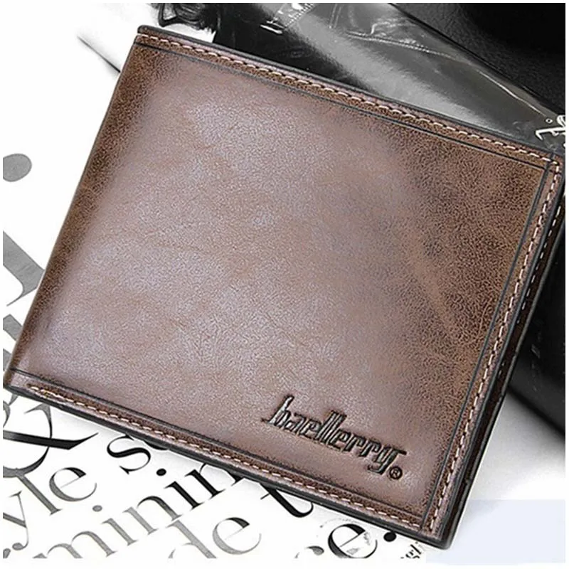 

BEAU PU Wallet Purses Men's Wallets Carteira Masculine solid slim Famous Brand Men Wallets new
