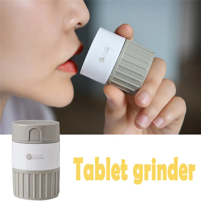 

Plastic Lovely Pill Crusher Grinder Splitter Tablet Divider Cutter Storage Box