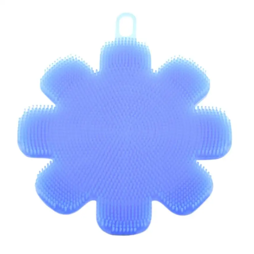 

Dish washing Scrubber Silicone Dish Washing Sponge Scrubber Kitchen Cleaning antibacterial Tool 17SEP21