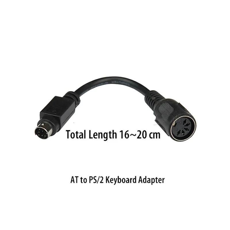  PS/2 to AT or AT to PS/2 Mini DIN 6 Pin 6P Female DIN 5P Male Cable Keyboard Mouse Keyboard Adapter