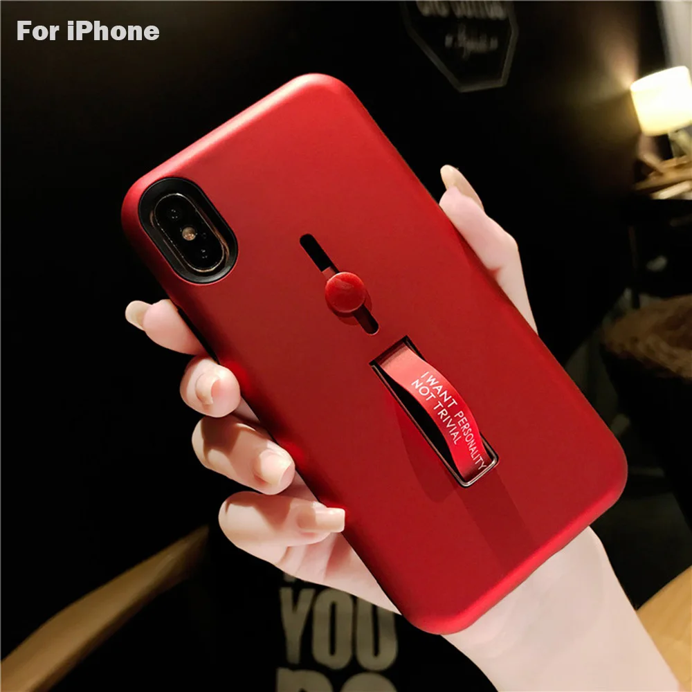 

Soft TPU Ultra-thin Phone Case For iPhone X 8 7 6 6S Plus Clear Bracket Holder Ring Back Cover For iPhone X Xs Max Case Capa