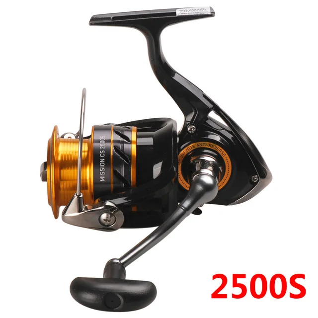 DAIWA Миссия CS 2000S 2500S 3000S 4000S спиннинговая Рыболовная катушка 4BB морской окунь кормушка для карпа переднее Тянущее колесо Moulinet Peche - Цвет: 2500S