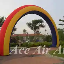 Изготовленный на заказ, красивейший Коммерческая надувная Радуга шар в форме арки для украшение для торжества