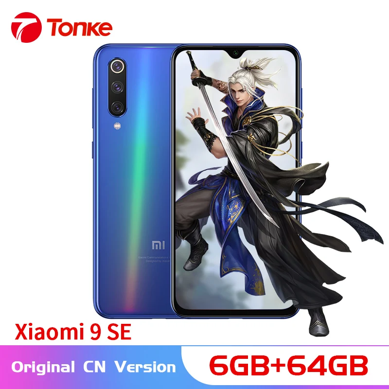 Oringnal Xiaomi Мобильный телефон Mi 9 SE 6 Гб 64 Snapdragon 712 Восьмиядерный 48 МП Тройная камера 5