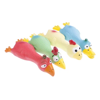 

1PC Toy For Dogs Puppy Screaming Rubber Chicken Toy For Dogs Latex Squeak Squeaker Chew Training Pet Products