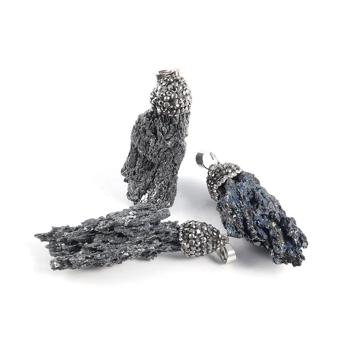 

High Quality Natural Stone Necklace Pendant Grey Irregular Small Pendant for Men and Women's Necklaces Fashion Pendant