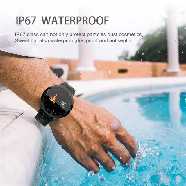 OGEDA Smart Men Watches Color Screen Heart Rate Blood Pressure Monitor Activity Fitness Tracking Smart Clock Bluetooth Wristband