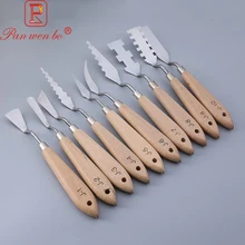 Paslanmaz Çelik Palet Kazıyıcı Seti Boya Paleti Bıçağı Bıçak Için Sanatçı Yağ Akrilik Boyama Araçları