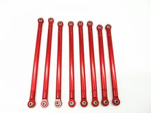 Barra de enlace de aleación de aluminio de 8 Uds./lote, base de rueda de 313MM para 1/10 RC Car Crawler Axial SCX10 16 Uds cabeza de bola(China)