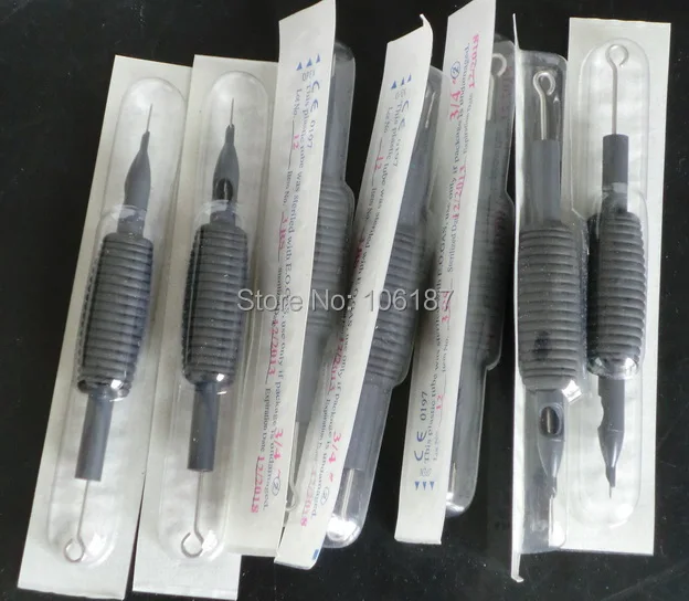 

15Pcs 3RS 19MM Retail Drop Shipping Disposable Tattoo Grips Tubes with Needles
