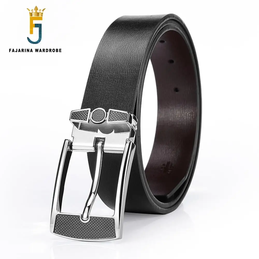Ремень мужской из натуральной кожи с классической пряжкой LUFJ491|genuine leather men belt|belt for