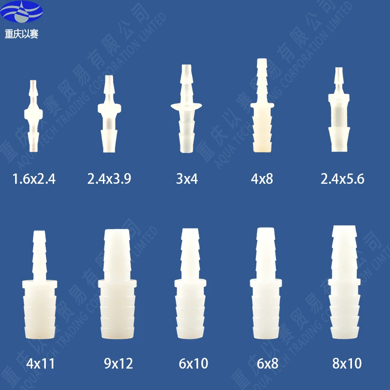 12.7x6.4 пластмассы, шланг адаптер, уменьшая разъем, гидравлические фитинги