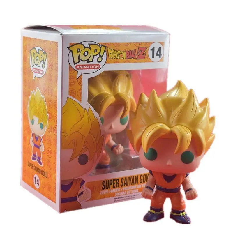 FUNKO pop Dragon Ball Super Porunga Saiyan Goku Super Vegeta покрытие BEERUS Zamasu YAMCHA Виниловая фигурка новая с коробкой для детей - Цвет: 14 SUPER