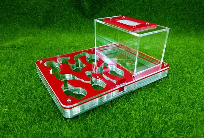 

Transparent New Hot Ant House Insect Cage Ants Nest Farms Acrylic Display Trapezoid Box Kids Scientific DIY Educational Toys